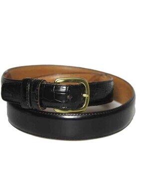 Liberty of London Burnished Cowhide Leather Dress Belt Size 32 FITS 28